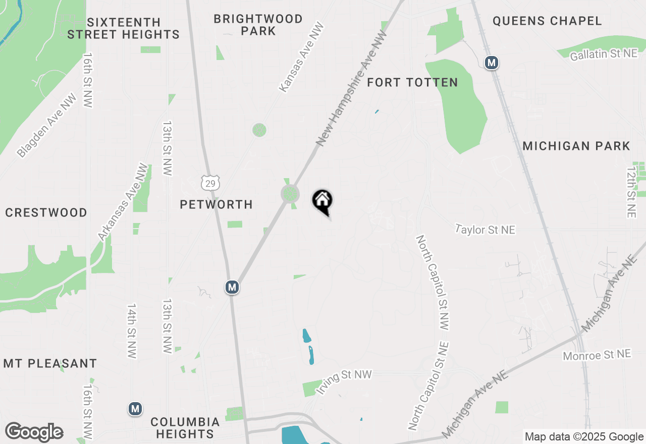 Map of 317 Taylor Street Nw, Washington, DC 20011