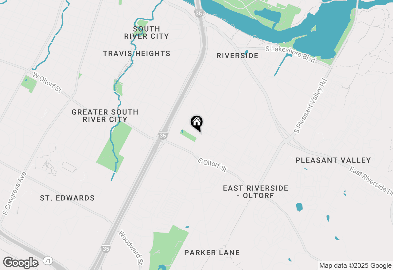 Map of 1708 Windoak Dr, Austin, TX 78741