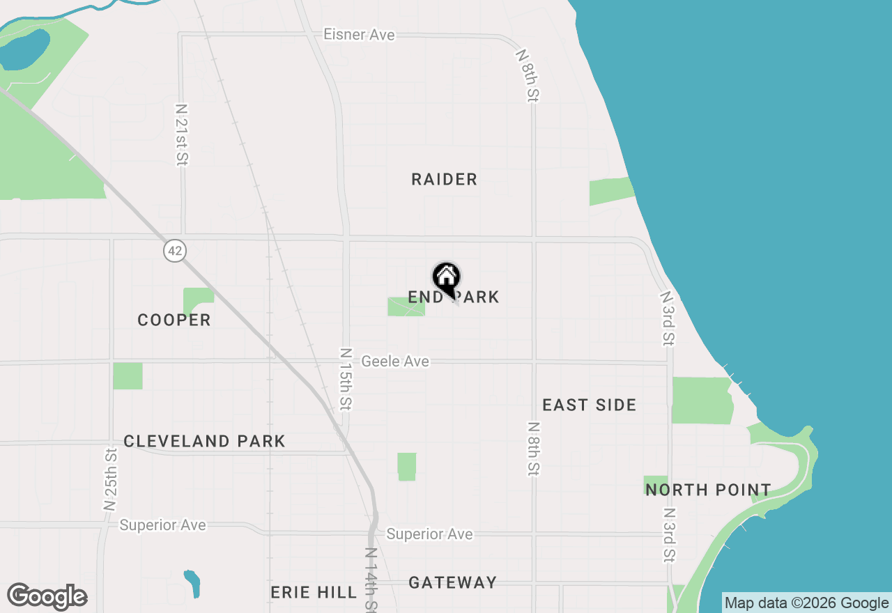 Map of 2416 N 11th St, Sheboygan, WI 53083