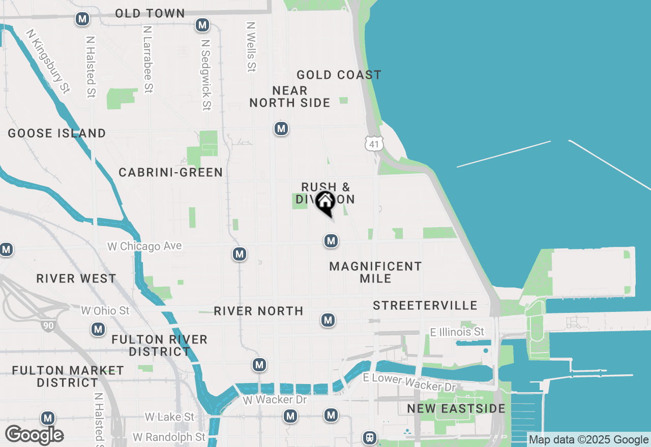 Map of 838 N State Street #2, Chicago, IL 60610