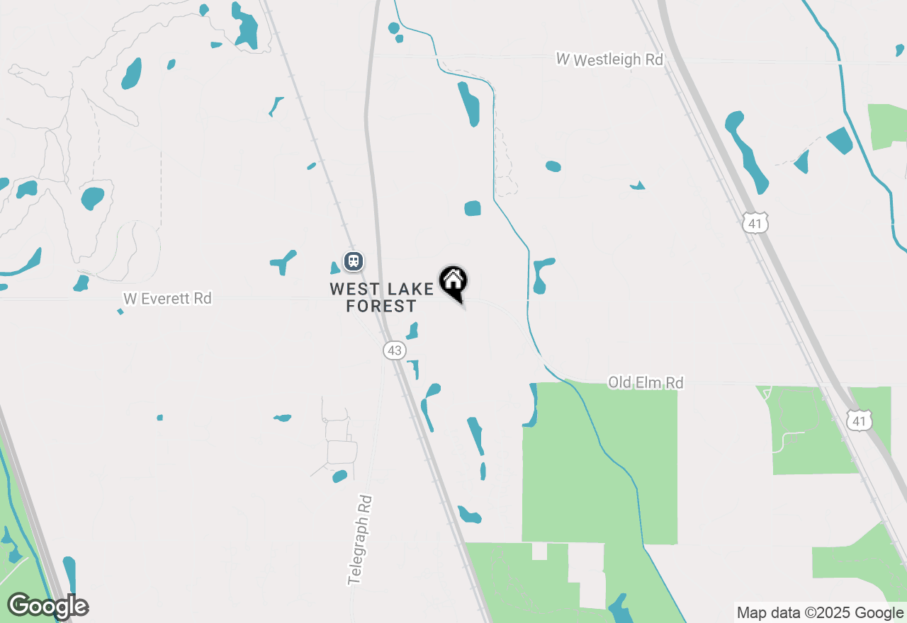 Map of 1020 Evergreen Drive, Lake Forest, IL 60045
