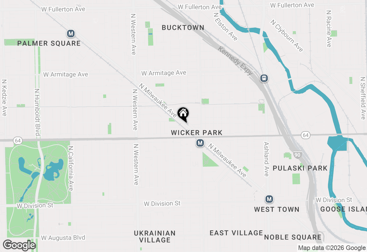 Map of 2105 W Caton Street #401, Chicago, IL 60647