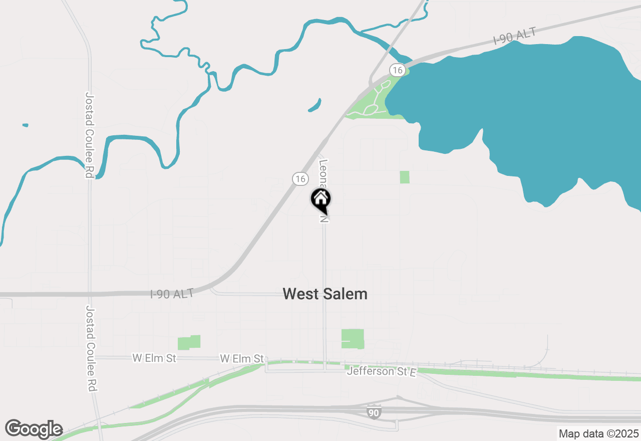 Map of 544 Leonard St N, West Salem, WI 54669