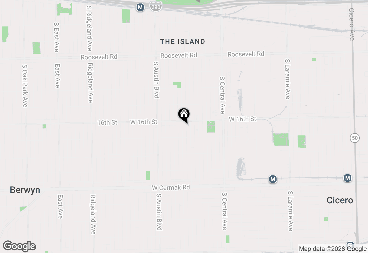 Map of 1615 S 58th Court, Cicero, IL 60804