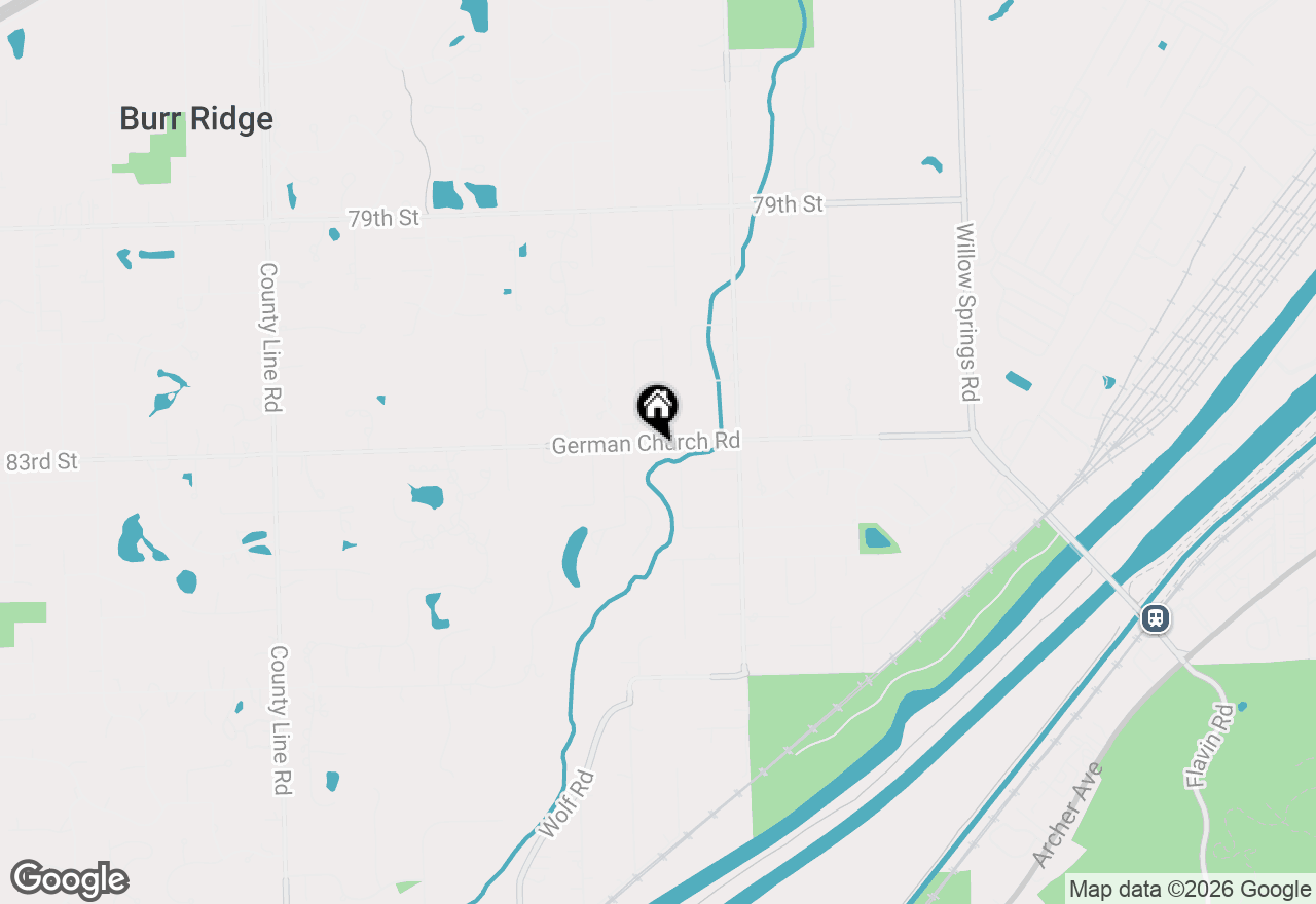 Map of 11307 German Church Road, Willow Springs, IL 60480