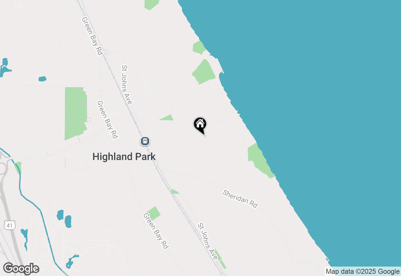 Map of 254 Hazel Avenue, Highland Park, IL 60035