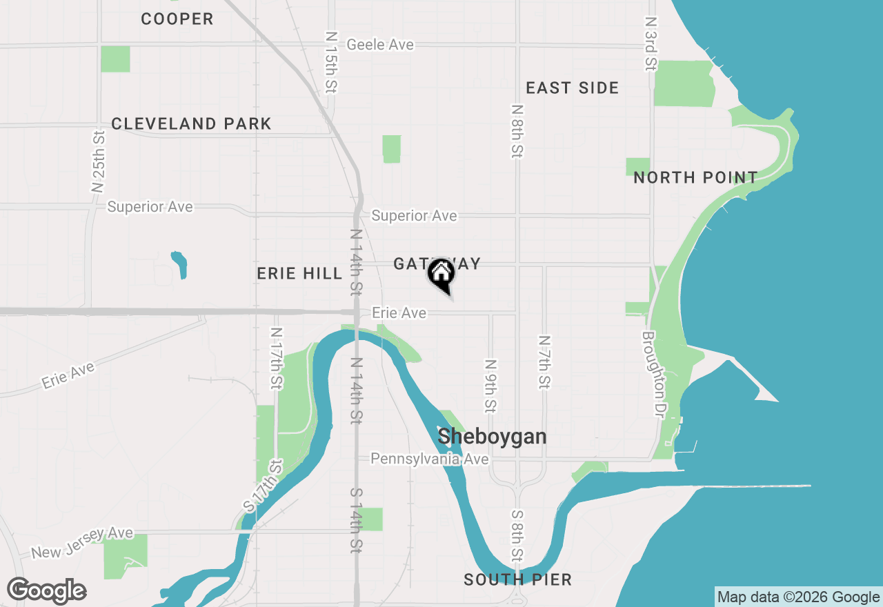 Map of 1115 N 11th St, Sheboygan, WI 53081