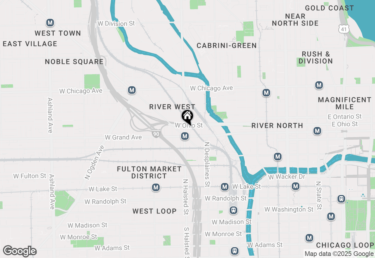 Map of 525 N Halsted Street #300, Chicago, IL 60642