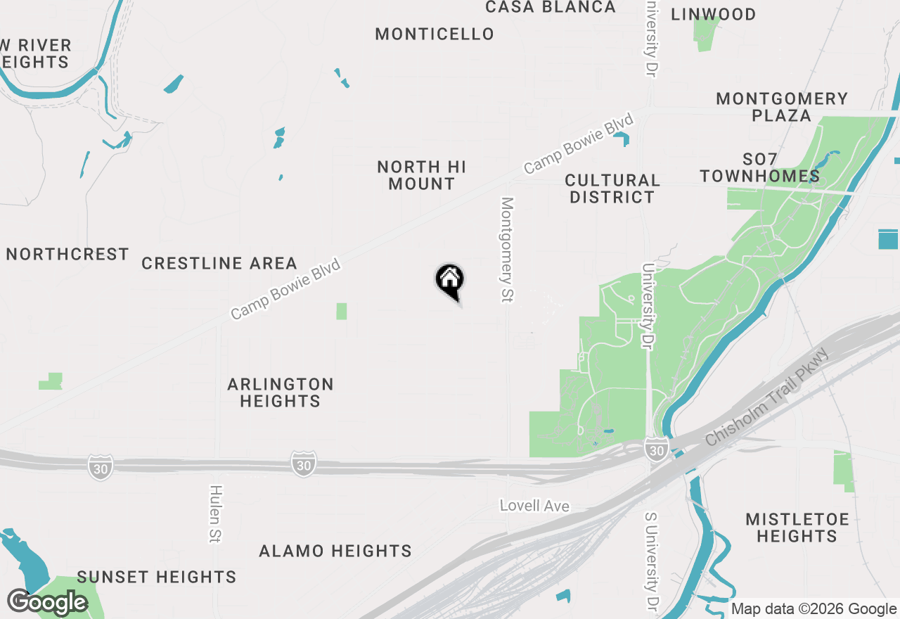 Map of 1912 Dorothy Lane #1914, Fort Worth, TX 76107