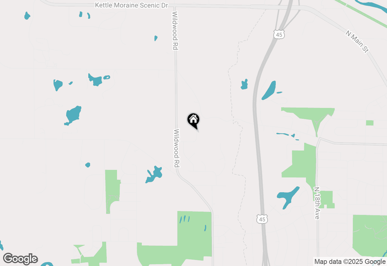 Map of 1680 Great Forest Dr, West Bend, WI 53090