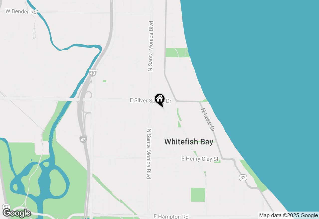 Map of 5552 N Berkeley Blvd, Whitefish Bay, WI 53217