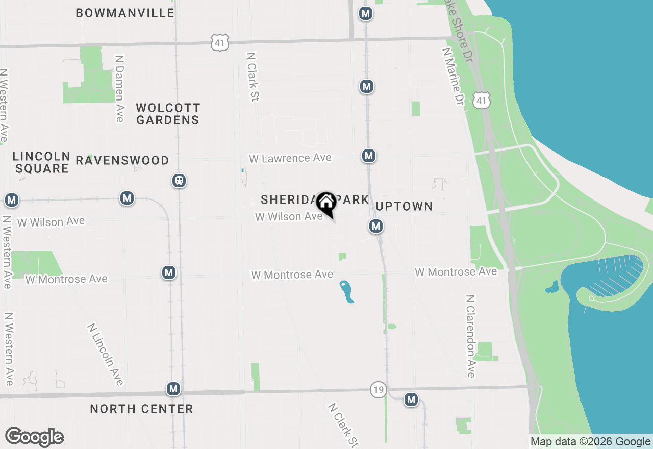 Map of 4543 N Malden Street #2N, Chicago, IL 60640