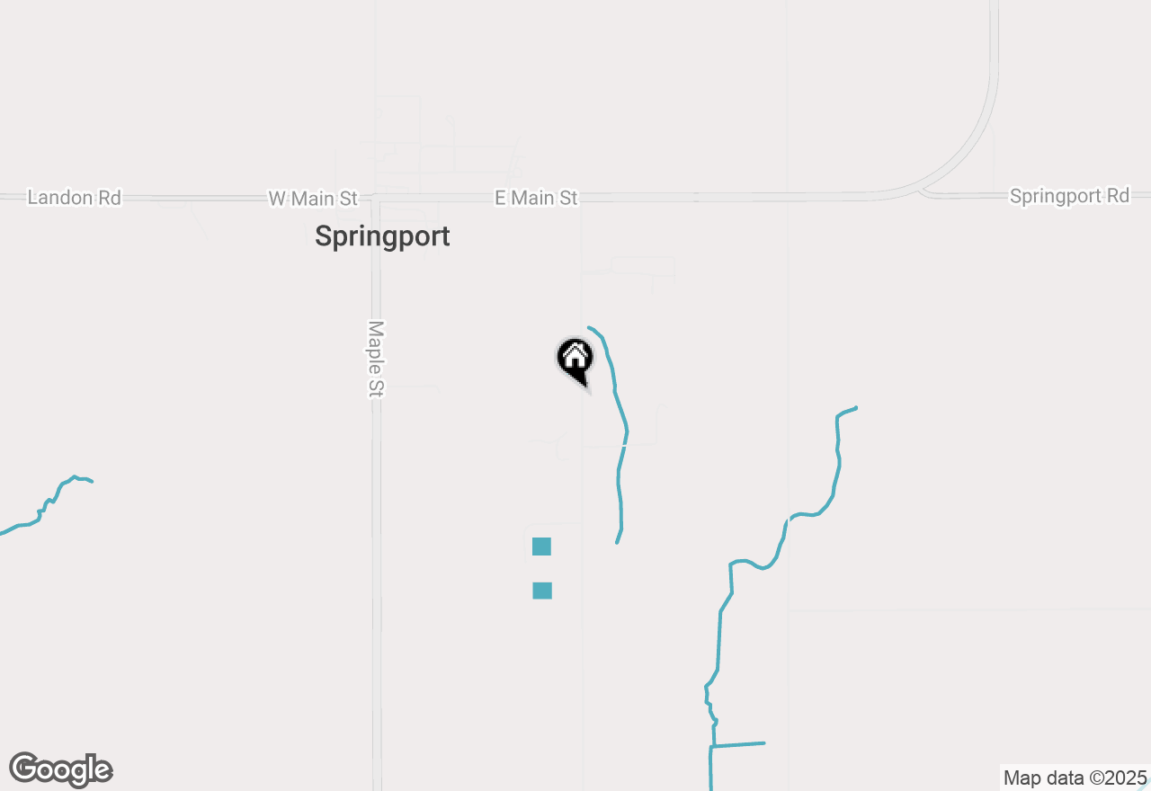 Map of 406 Green Street, Springport, MI 49284