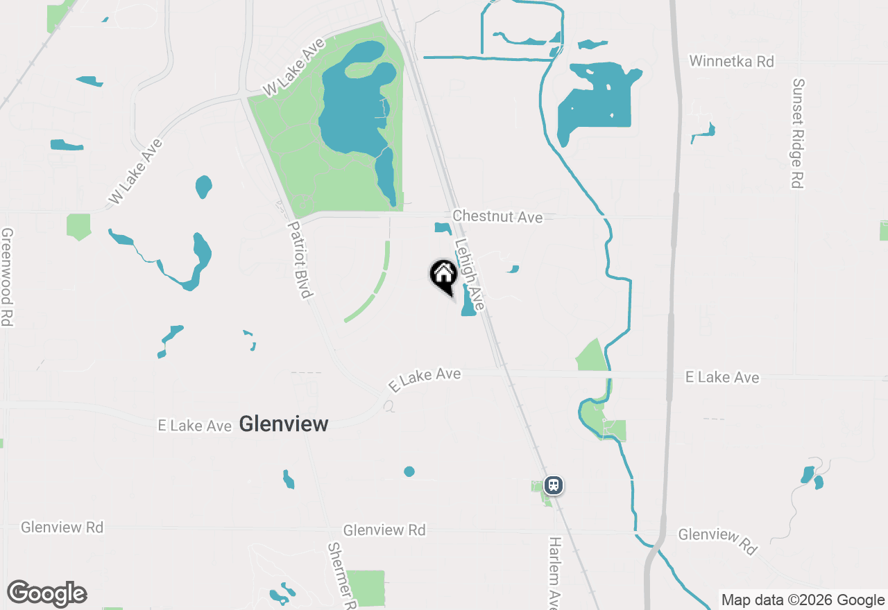 Map of 1573 Bluestem Lane, Glenview, IL 60026