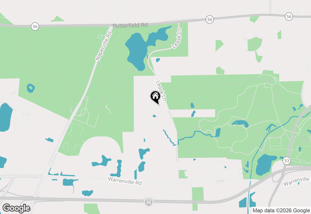Map of 2232 Regency Woods Drive, Lisle, IL 60532