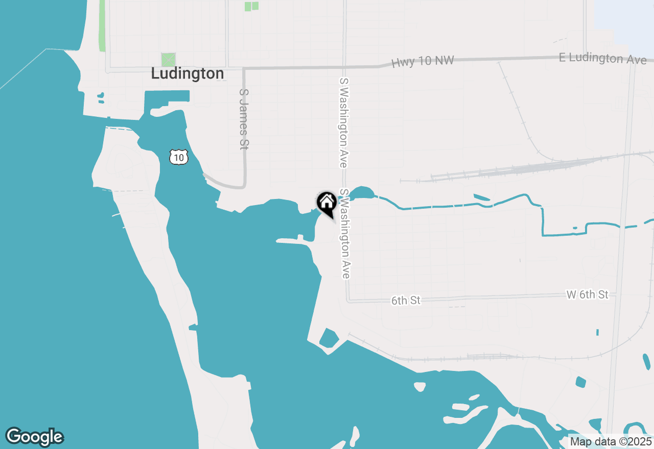 Map of 223 Lakeside Drive, Ludington, MI 49431