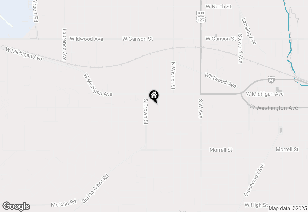 Map of 1414 W Washington Avenue, Jackson, MI 49203