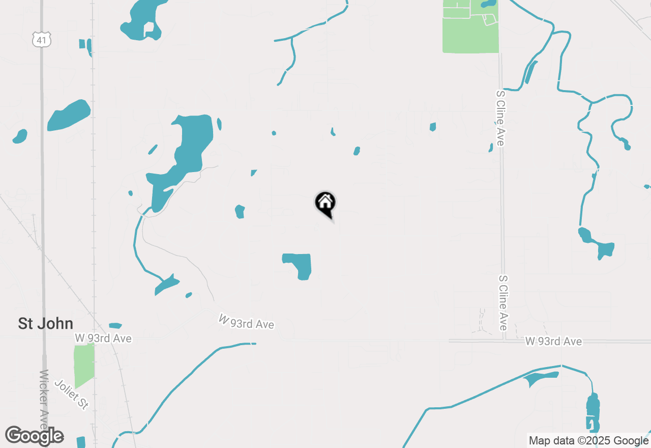 Map of 8905 Willow Lane, St. John, IN 46373