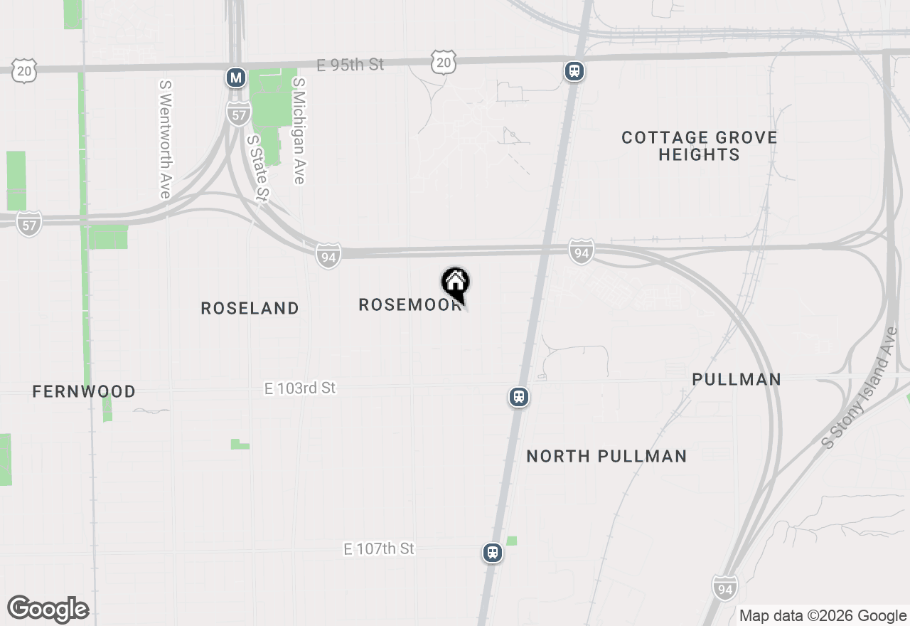 Map of 10111 S Eberhart Avenue, Chicago, IL 60628