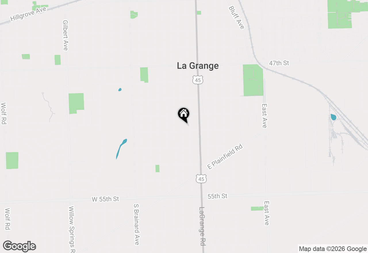Map of 835 S Ashland Avenue, La Grange, IL 60525