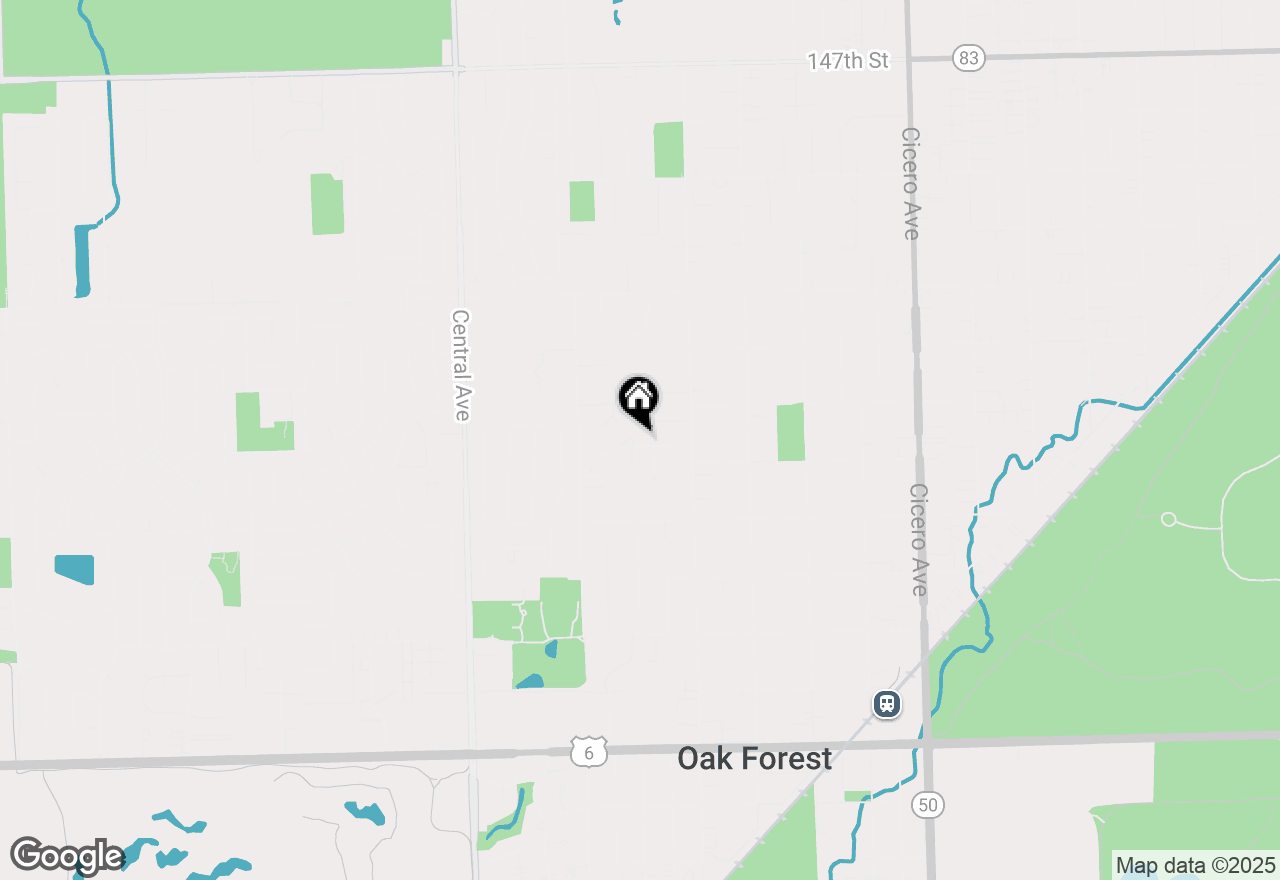 Map of (Address confidential), Oak Forest, Illinois 60452