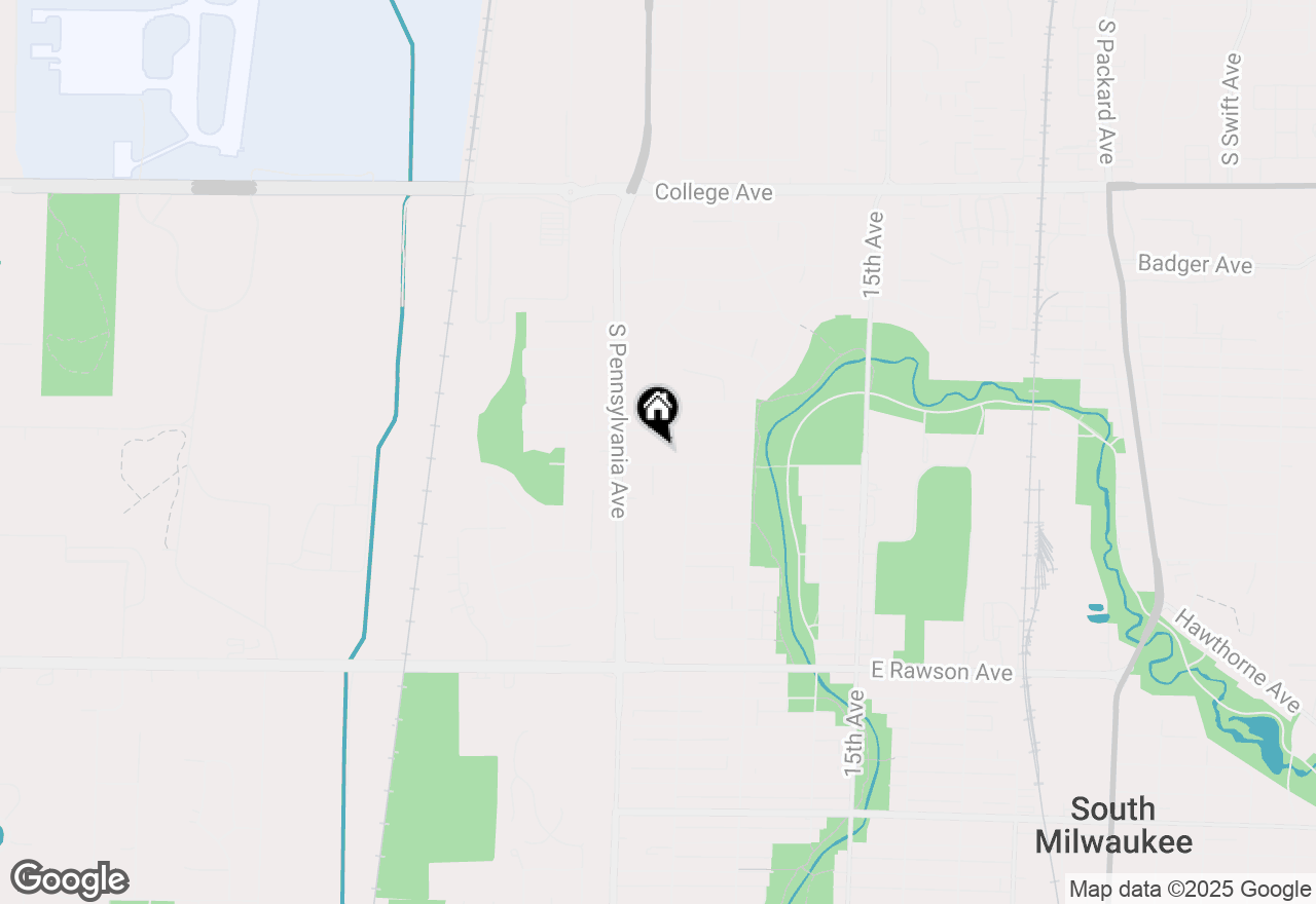 Map of 1820 Beech St, South Milwaukee, WI 53172