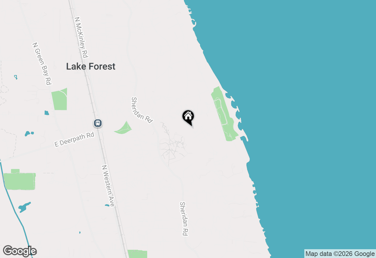 Map of (Address confidential), Lake Forest, Illinois 60045