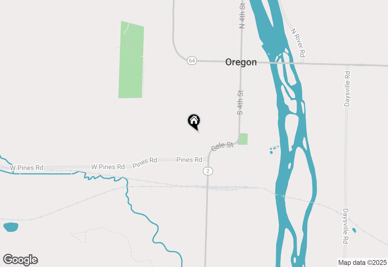 Map of 807 Webster Street, Oregon, IL 61061