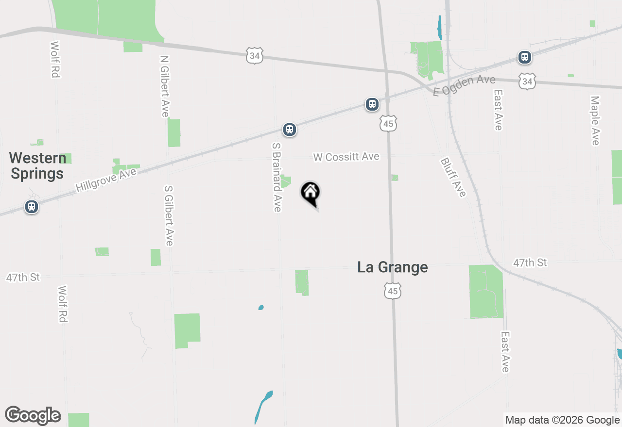 Map of 301 S Waiola Avenue, La Grange, IL 60525