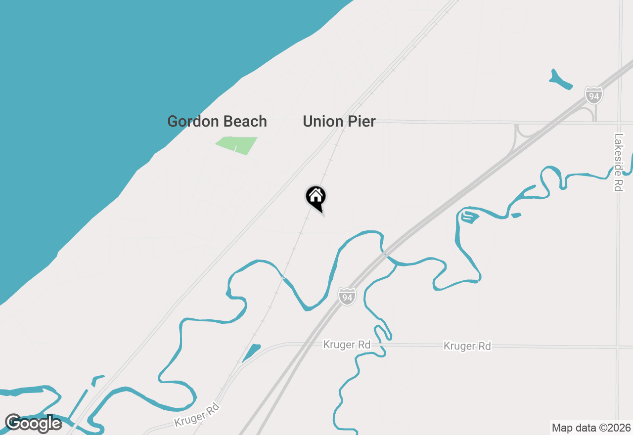 Map of 9995 Community Hall Road, Union Pier, MI 49129