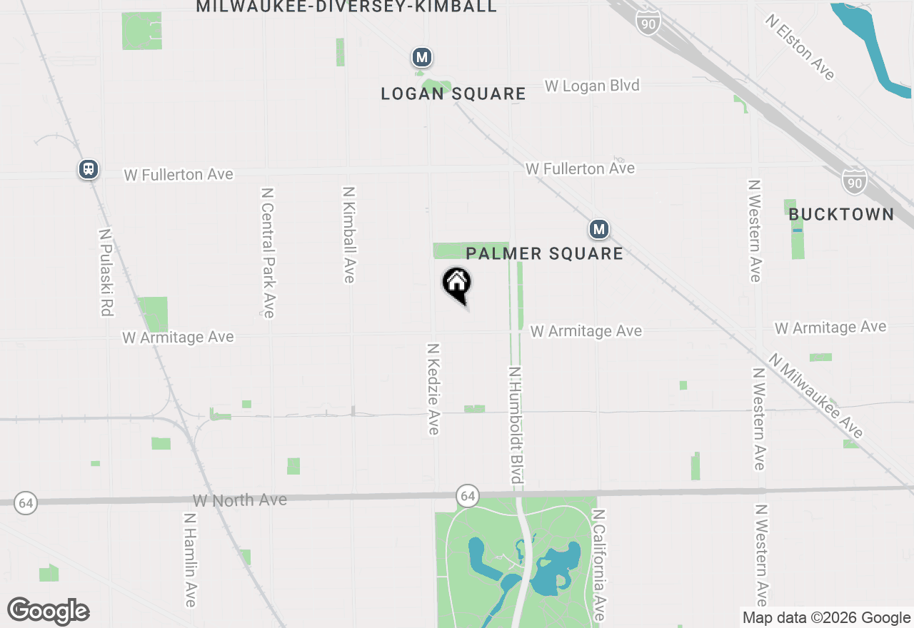Map of 2026 N Albany Avenue, Chicago, IL 60647