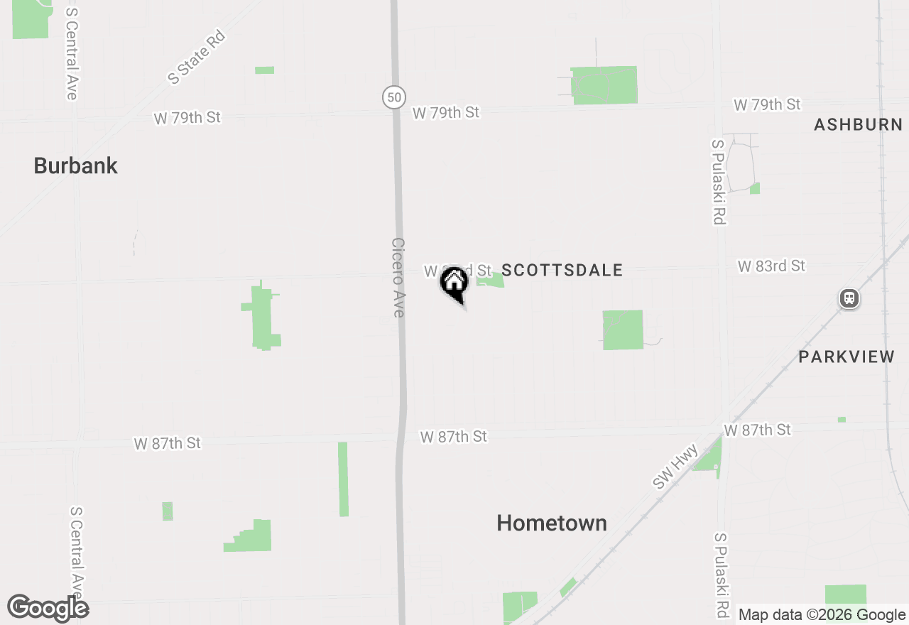 Map of 8400 S Knox Avenue, Chicago, IL 60652