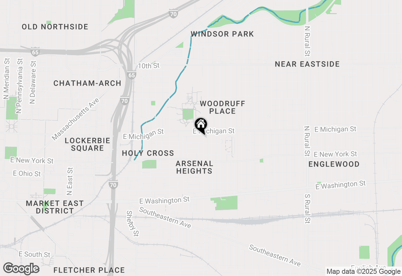 Map of 456 N State Avenue, Indianapolis, IN 46201