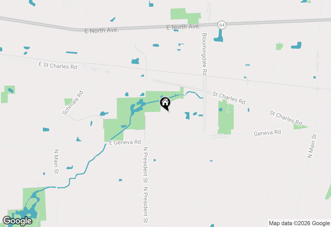 Map of 126 Stableford Drive, Glen Ellyn, IL 60137