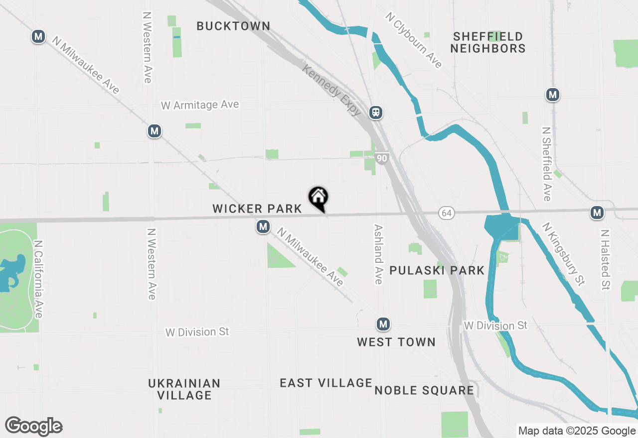 Map of 1807 W North Avenue #2R, Chicago, IL 60622