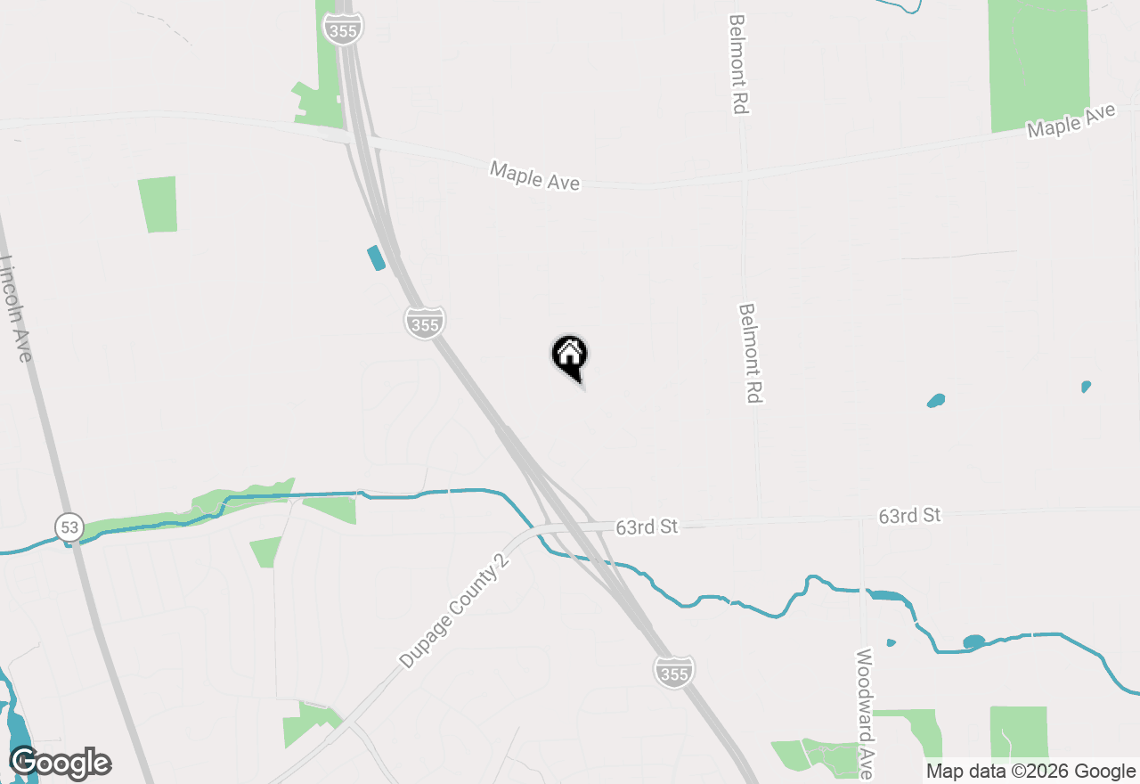 Map of 2528 Jackson Drive, Woodridge, IL 60517