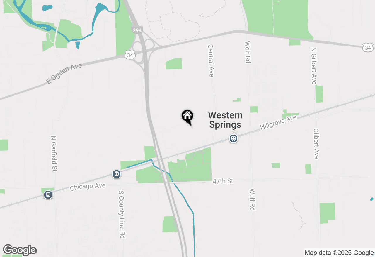 Map of 1336 Reid Street, Western Springs, IL 60558