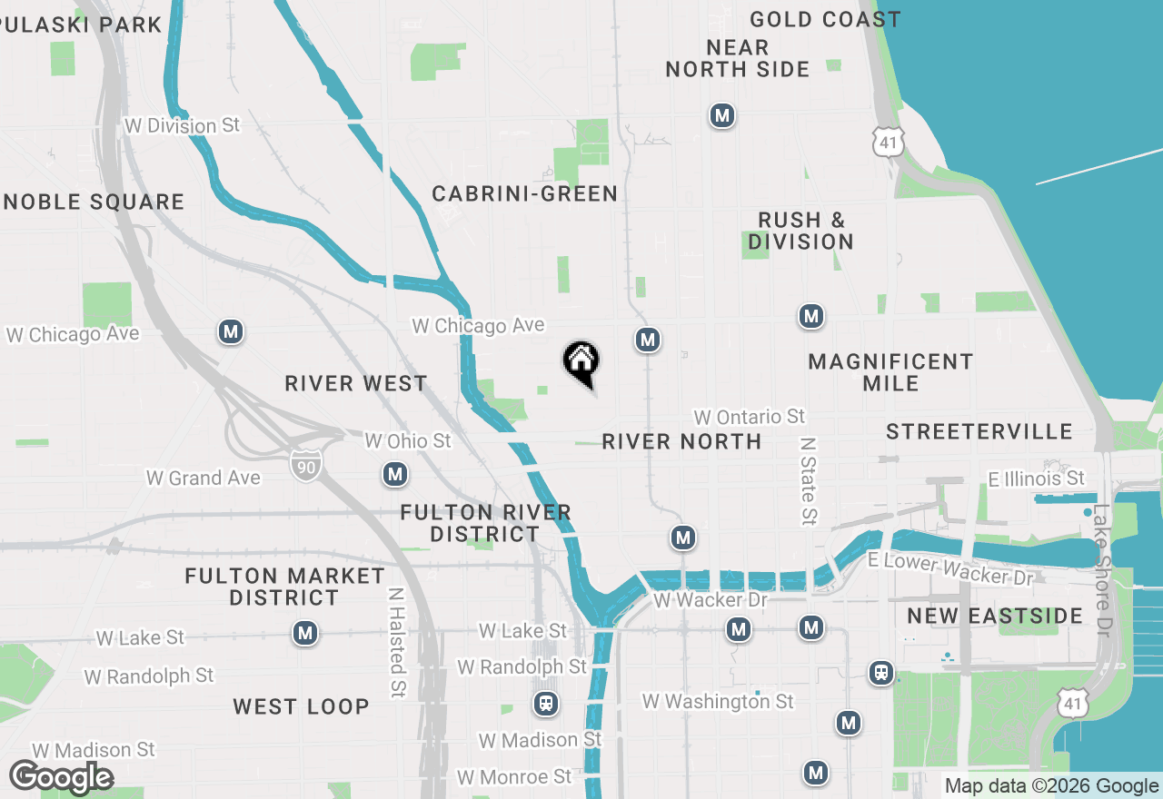 Map of 375 W Erie Street #604, Chicago, IL 60654