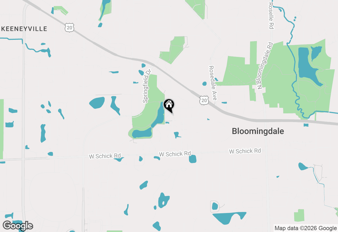 Map of 1 Bloomingdale Place #103, Bloomingdale, IL 60108