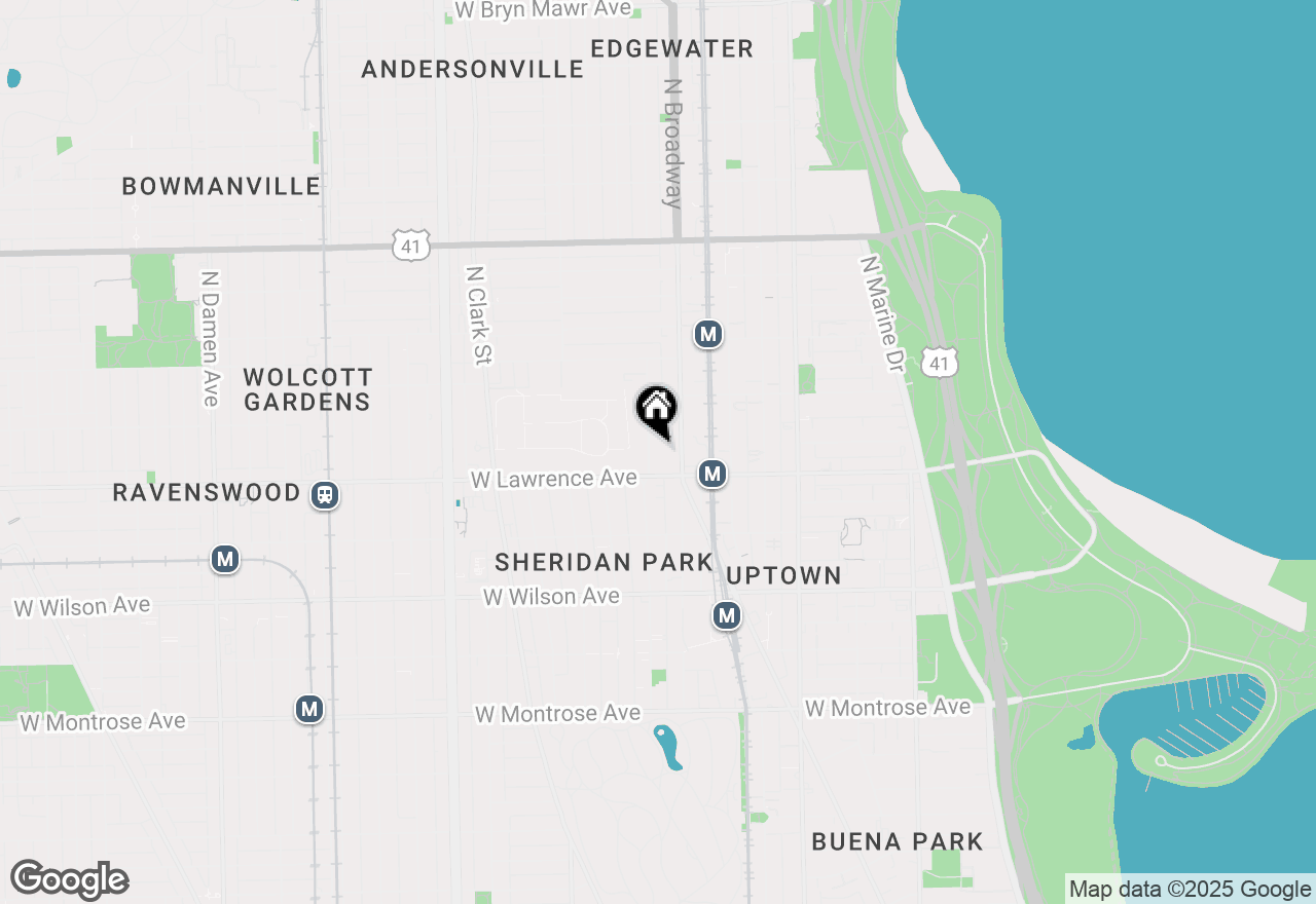 Map of 4823 N Magnolia Avenue, Chicago, IL 60640