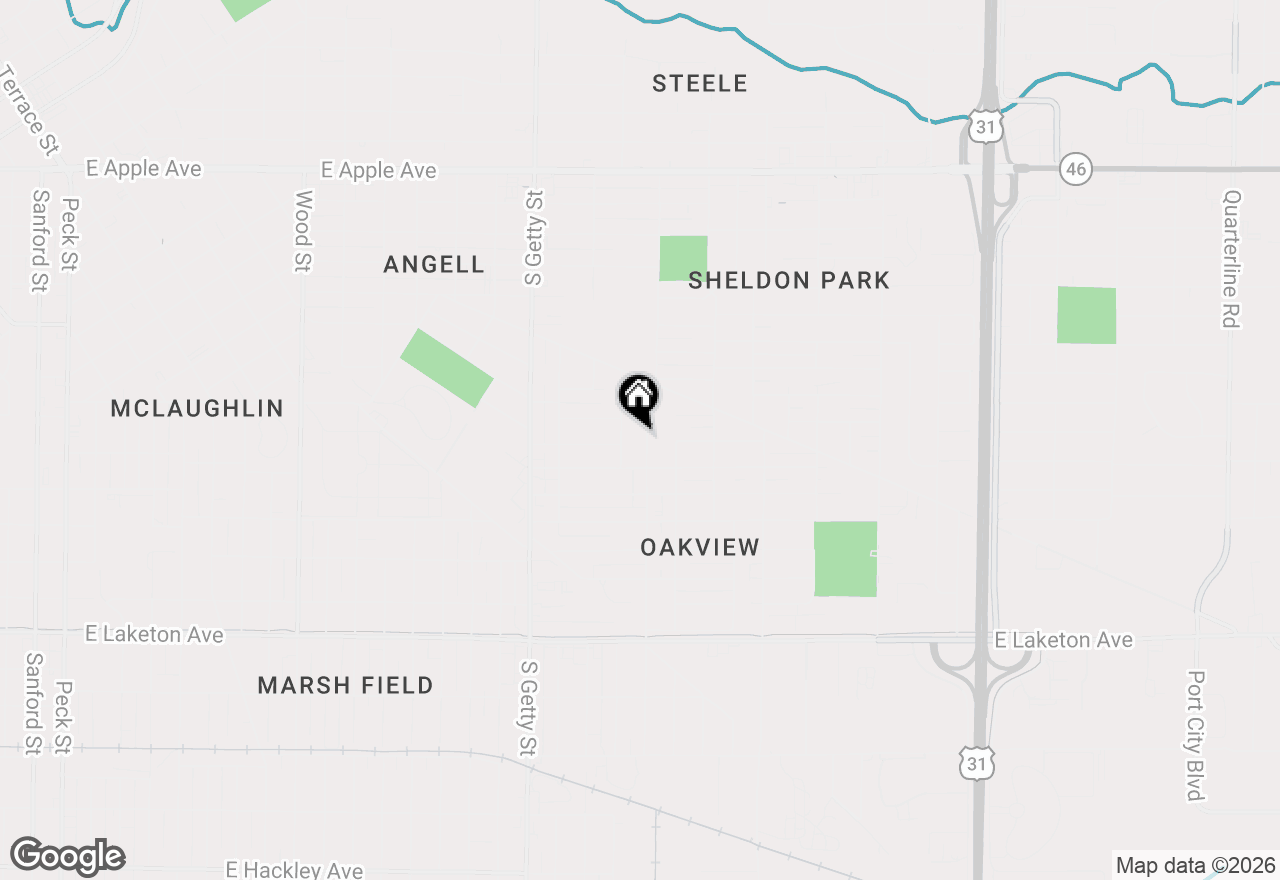 Map of 1459 Madison Street, Muskegon, MI 49442