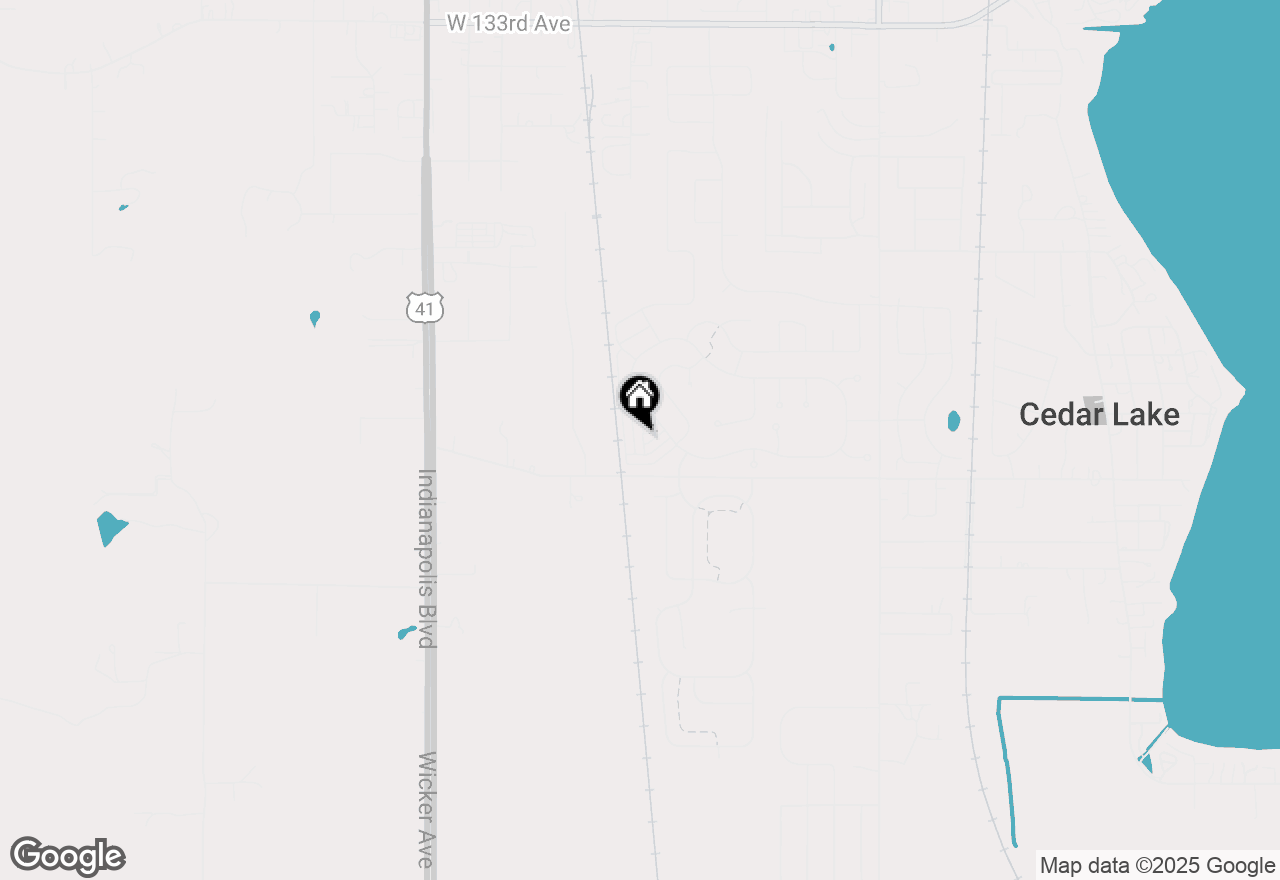 Map of 14019 Paramount Way, Cedar Lake, IN 46303