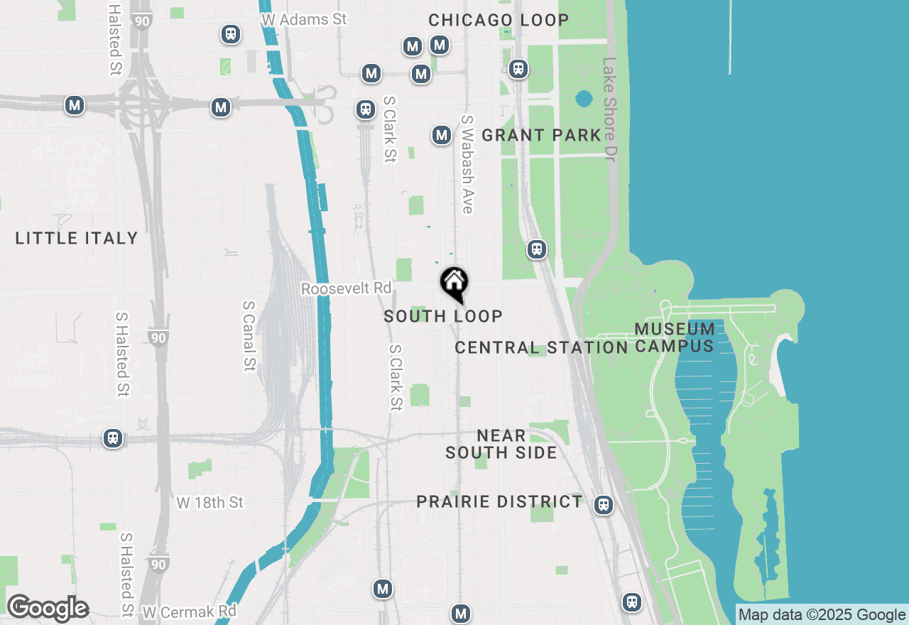 Map of 1255 S State Street #1701, Chicago, IL 60605