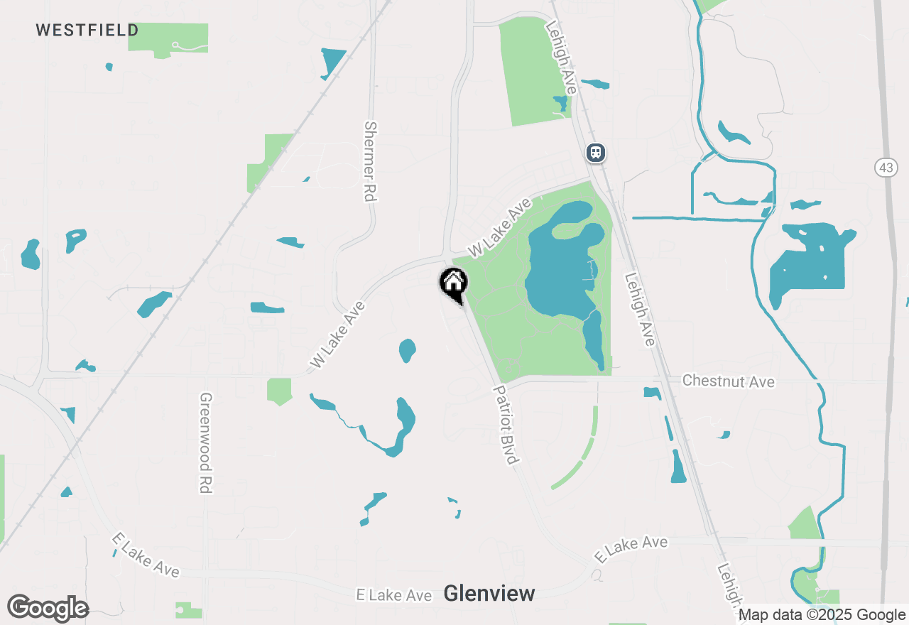 Map of 2001 Tower Drive #D213, Glenview, IL 60026