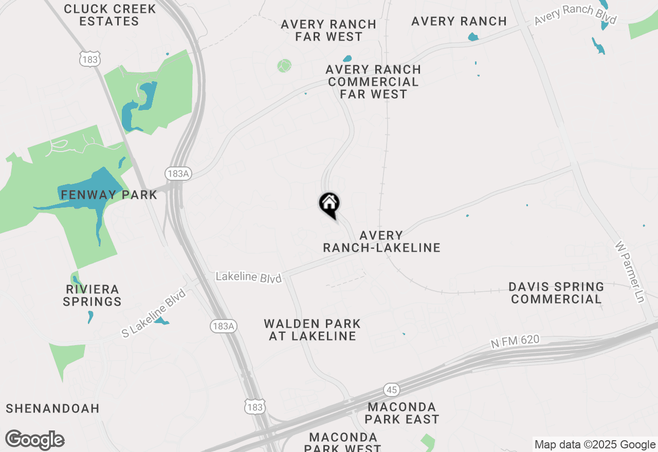 Map of 10800 Lakeline Blvd #7301, Austin, TX 78717