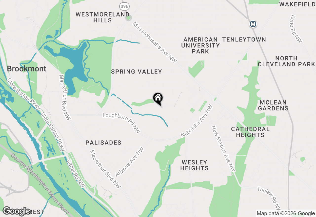 Map of 3615 49th Street Nw, Washington, DC 20016