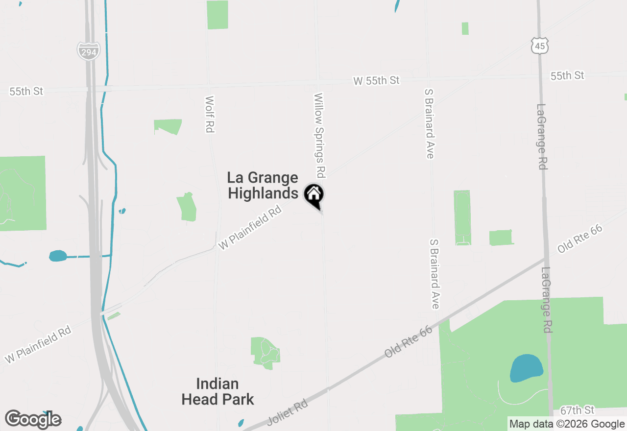 Map of 1659 59th Place, La Grange Highlands, IL 60525