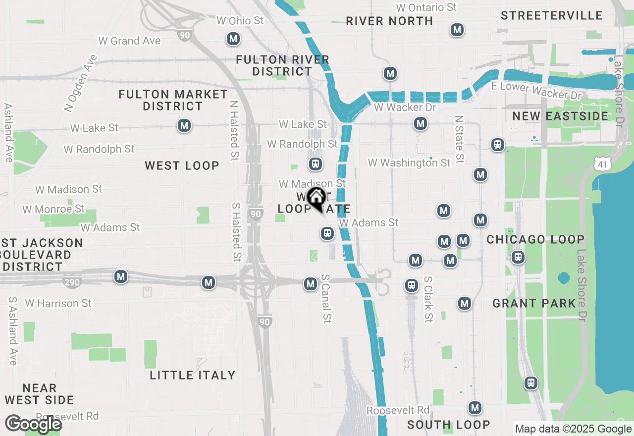 Map of 130 S Canal Street #213, Chicago, IL 60606