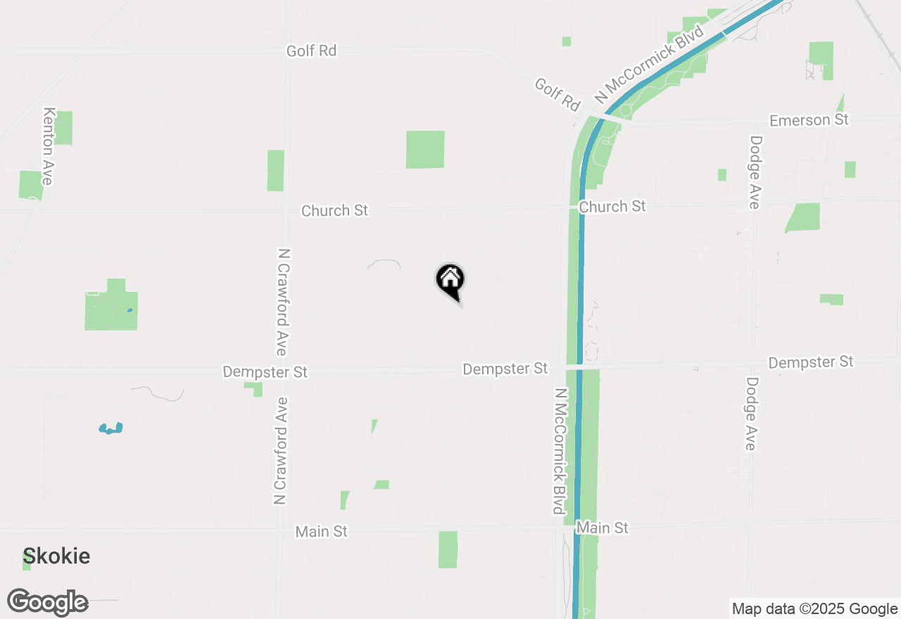 Map of (Address confidential), Evanston, Illinois 60203