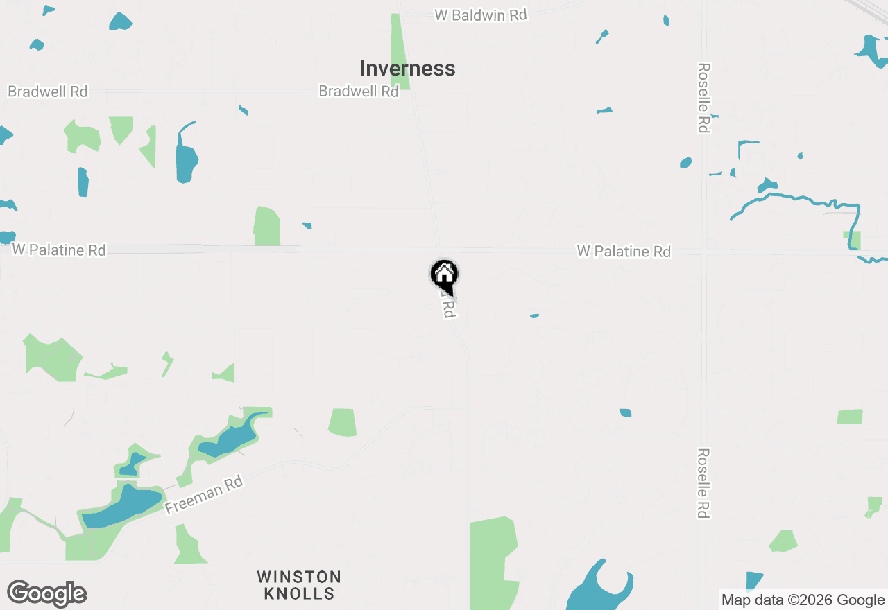 Map of 10 Carnoustie Lane, Inverness, IL 60067